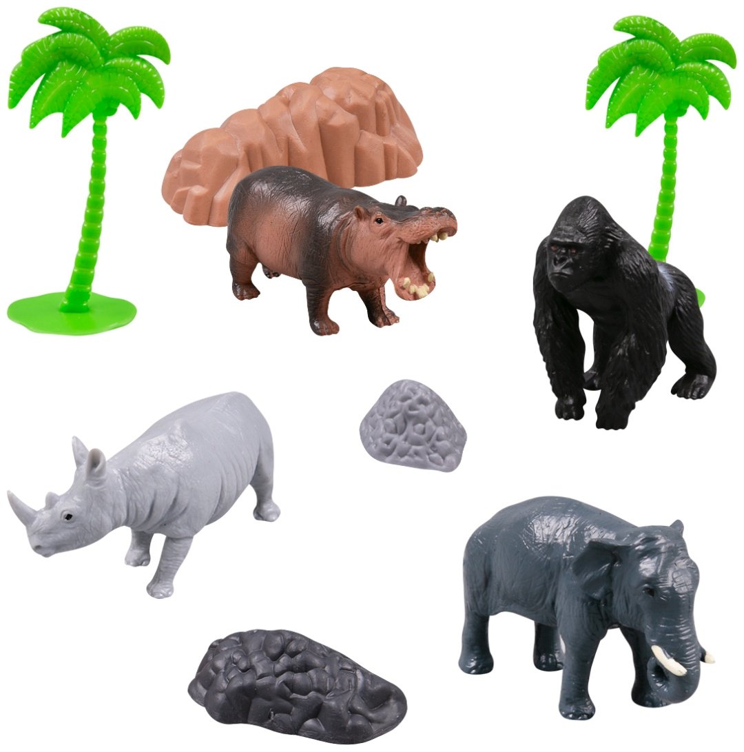 RW Nature Expolre: Animal. Мир диких животных 5 см 4 шт купить,NaN