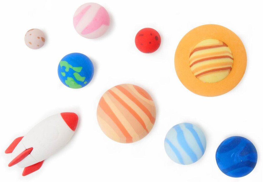 Набор ластиков Legami Solar System - Space SES0001, 9 шт купить,NaN