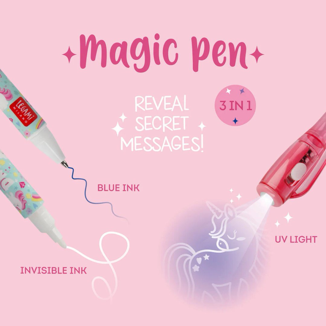 Ручка шариковая Legami Magic Pen - Unicorn 1 шт, 1 мм, цвет чернил синий купить,NaN