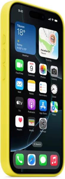 Чехол Apple для iPhone 16 Pro Silicone Case with MagSafe MYYQ3ZM/A Star Fruit купить,NaN