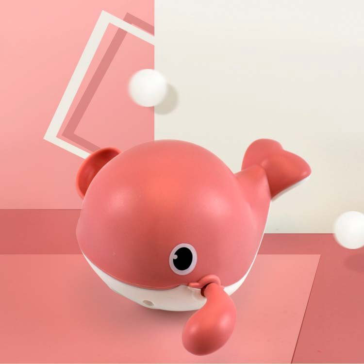 Игрушка для купания Маленький кит QC01, розовый