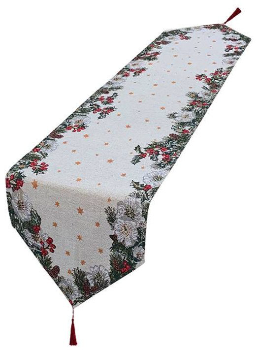 Дорожка на стол Раннер новогодний 180x30 см, гобелен