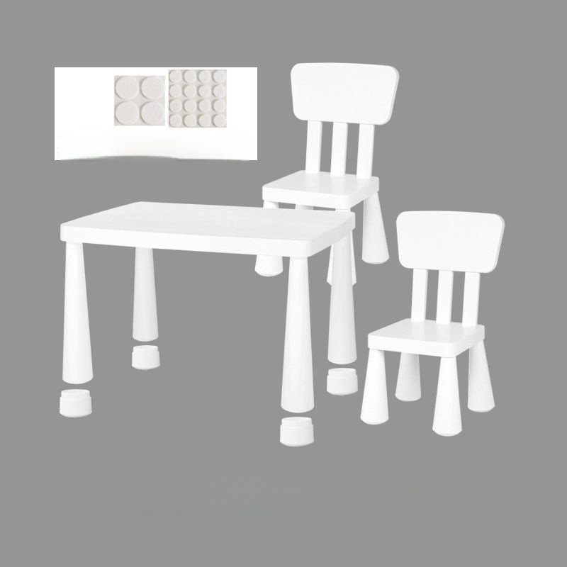 Детский комплект стол &#43; 2 стула, 77x55x48 см, белый