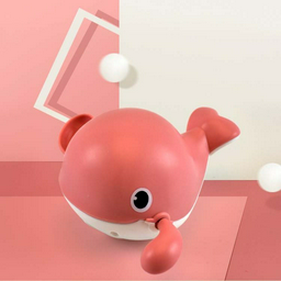 Игрушка для купания Маленький кит QC01, розовый