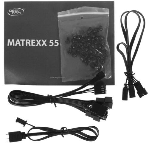 Корпус DeepCool Matrexx 55 V3 ADD-RGB 3F белый купить,0