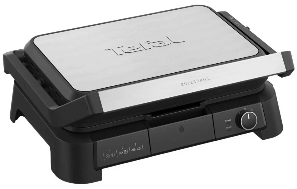 Гриль Tefal GC-520DE0 серебристый купить,75990