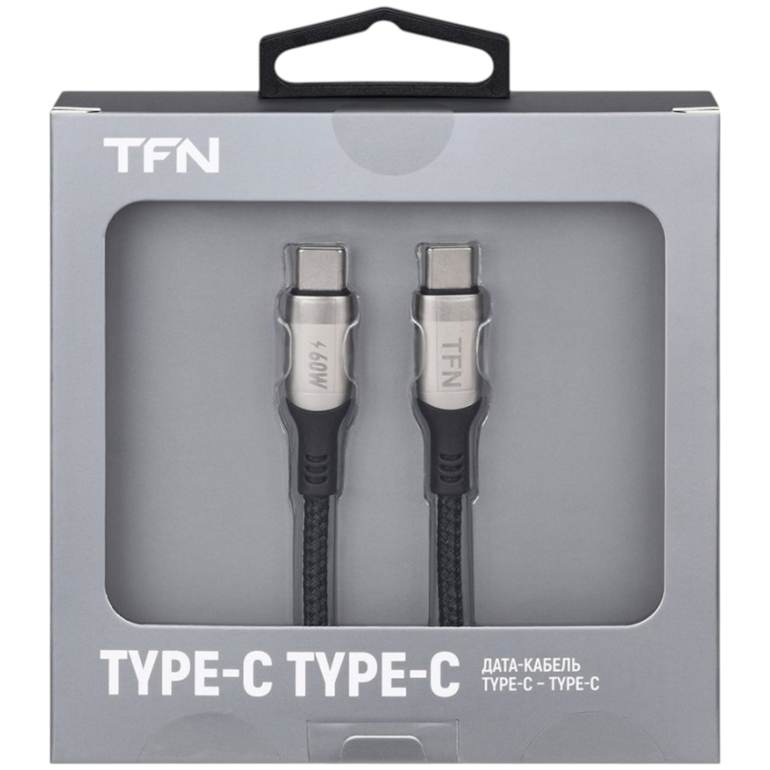 Кабель TFN USB TypeC 1.2m TFN-C-BLZ-CC1M-NI Gray