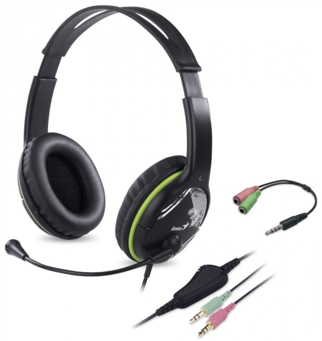 Наушники Genius HS-400A +Single Jack Cable 31710031400 Black купить,NaN