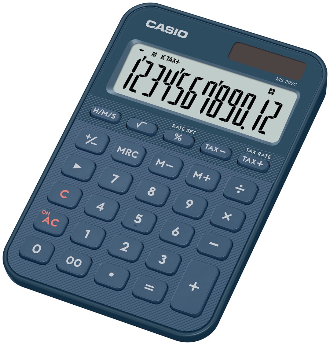 CASIO MS-20YC-NY-W-EP, 12-разрядный, синий купить,6505