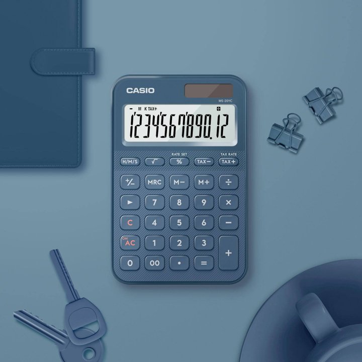 CASIO MS-20YC-NY-W-EP, 12-разрядный, синий купить,6505