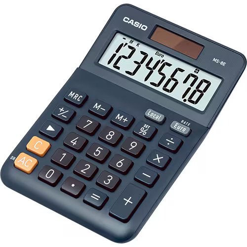 CASIO MS-8E-W-EP, 8-разрядный, черный