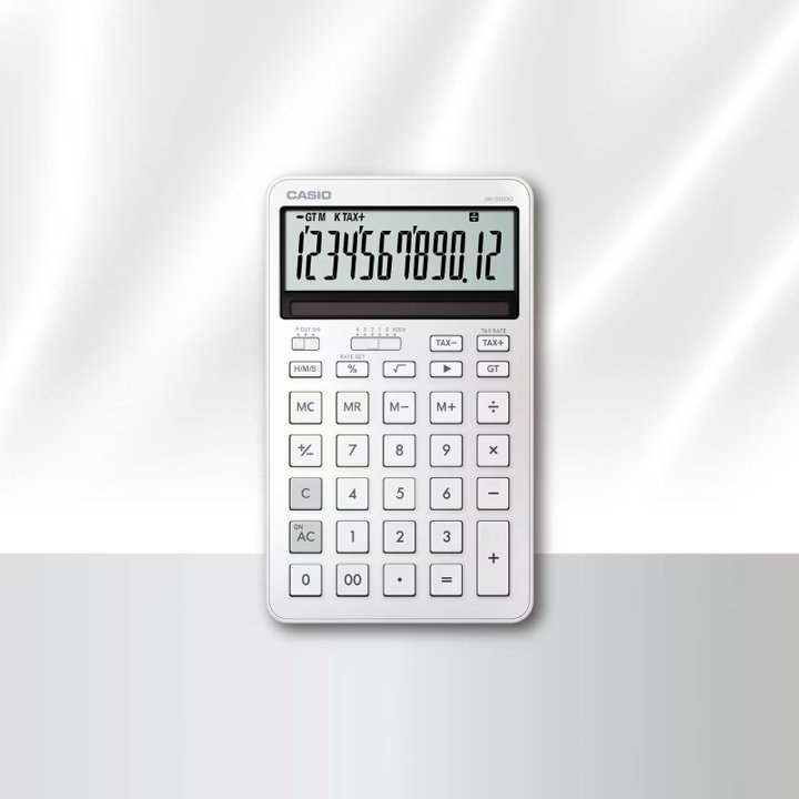 CASIO JW-200DQ-WE-W-EP, 12-разрядный, белый