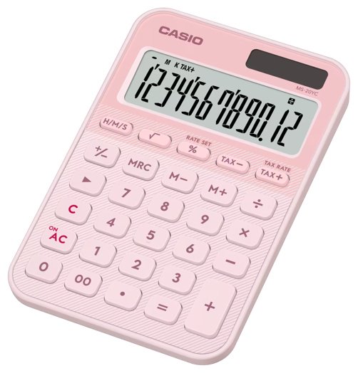 CASIO MS-20YC-LP-W-EP, 12-разрядный, розовый