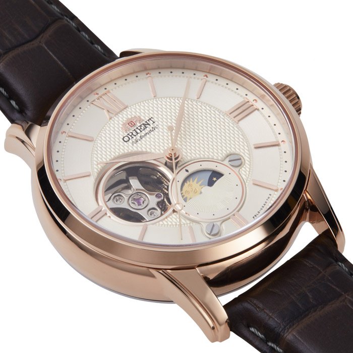 Механические Orient Sun & Moon RA-AS0009S30B нержавеющая сталь