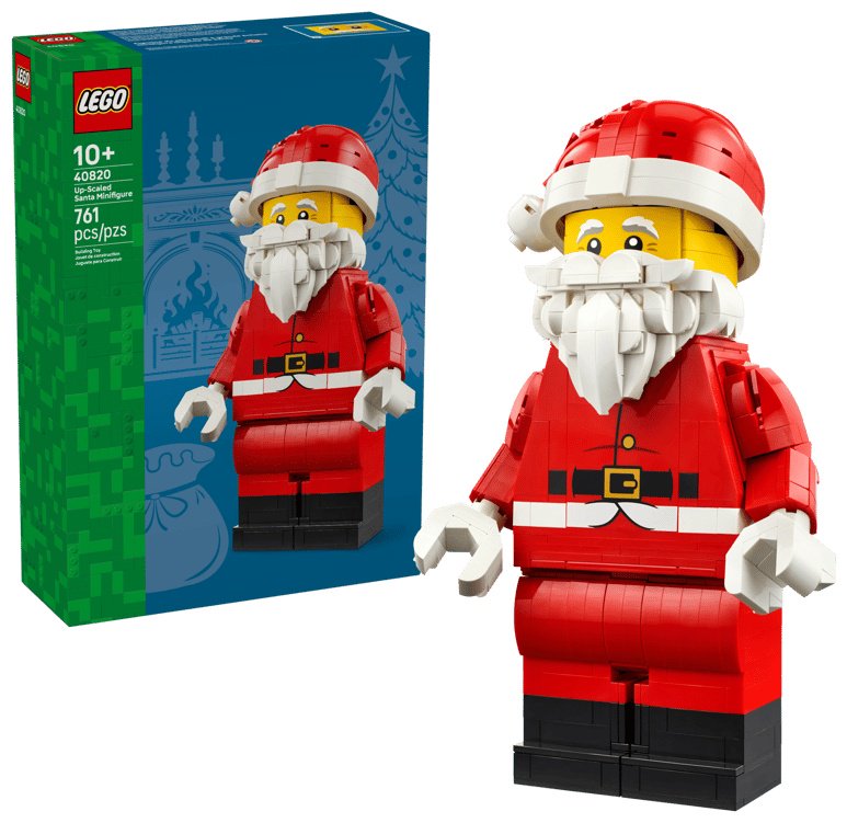 Конструктор LEGO Увеличенная минифигурка Санты 40820, деталей 761 шт купить,55385