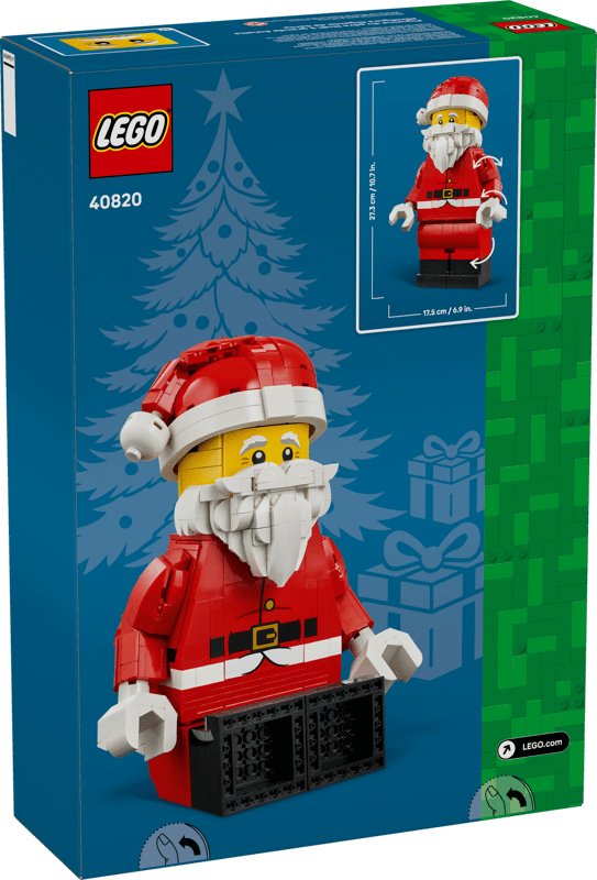 Конструктор LEGO Увеличенная минифигурка Санты 40820, деталей 761 шт купить,55385