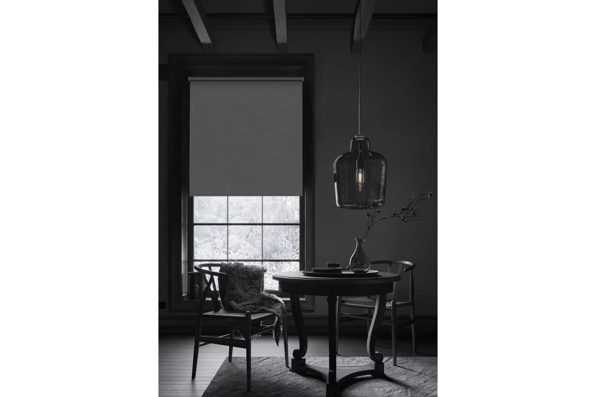 Рулонная штора Franc Gardiner Blackout Silver 80х160см серая