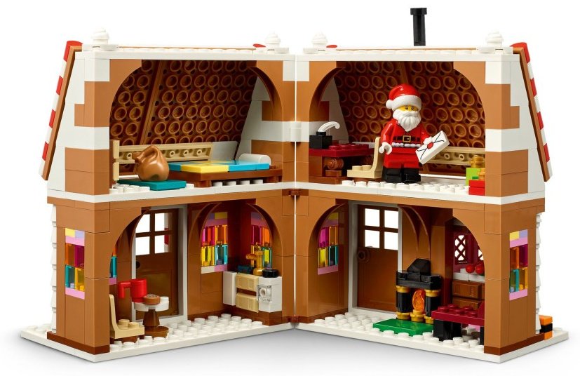 Конструктор LEGO Праздничный пряничный домик 40809, деталей 498 шт купить,37315