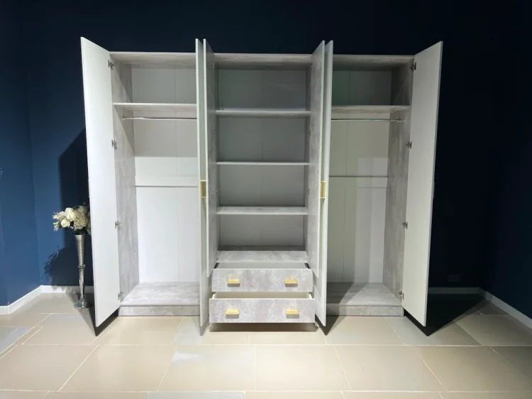 Шкаф Asia Brend Гигант 6D бело-серый - ForteMarket Шкаф Asia Brend Гигант 6D бело-серый купить,196990
