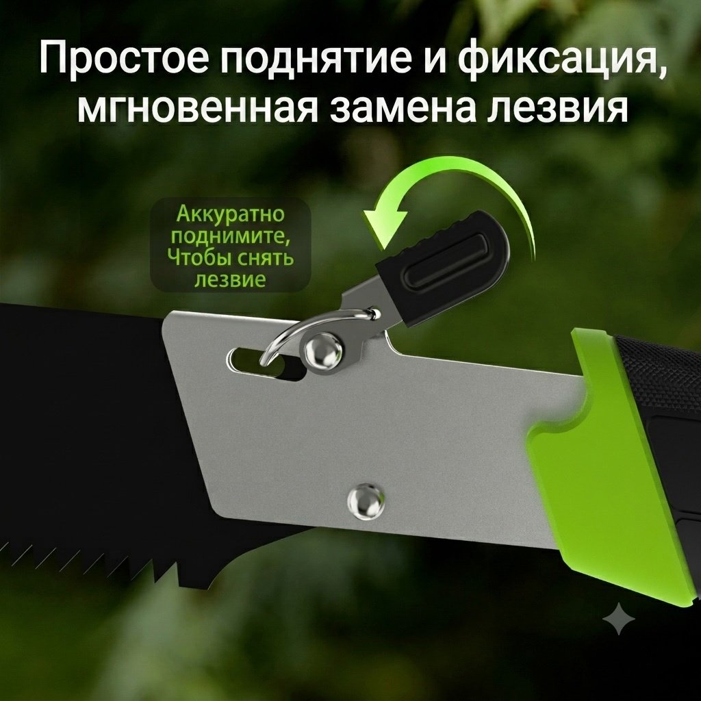 DELI садовая ножовка DL-YL2204 зеленый