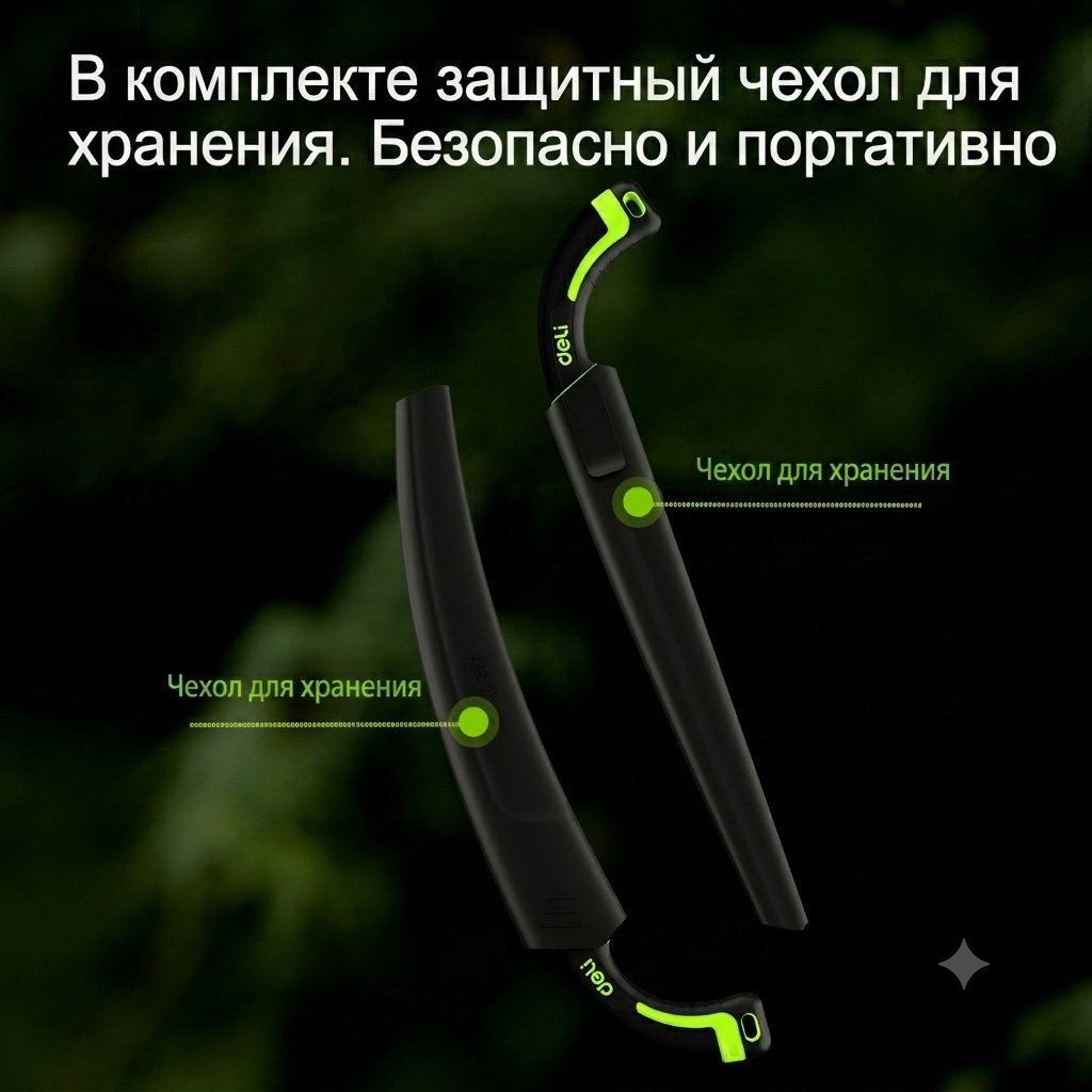 DELI садовая ножовка DL-YL2204 зеленый