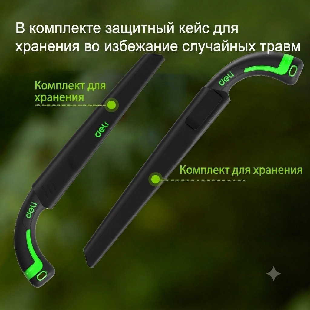 DELI садовая ножовка DL-YL2201 зеленый
