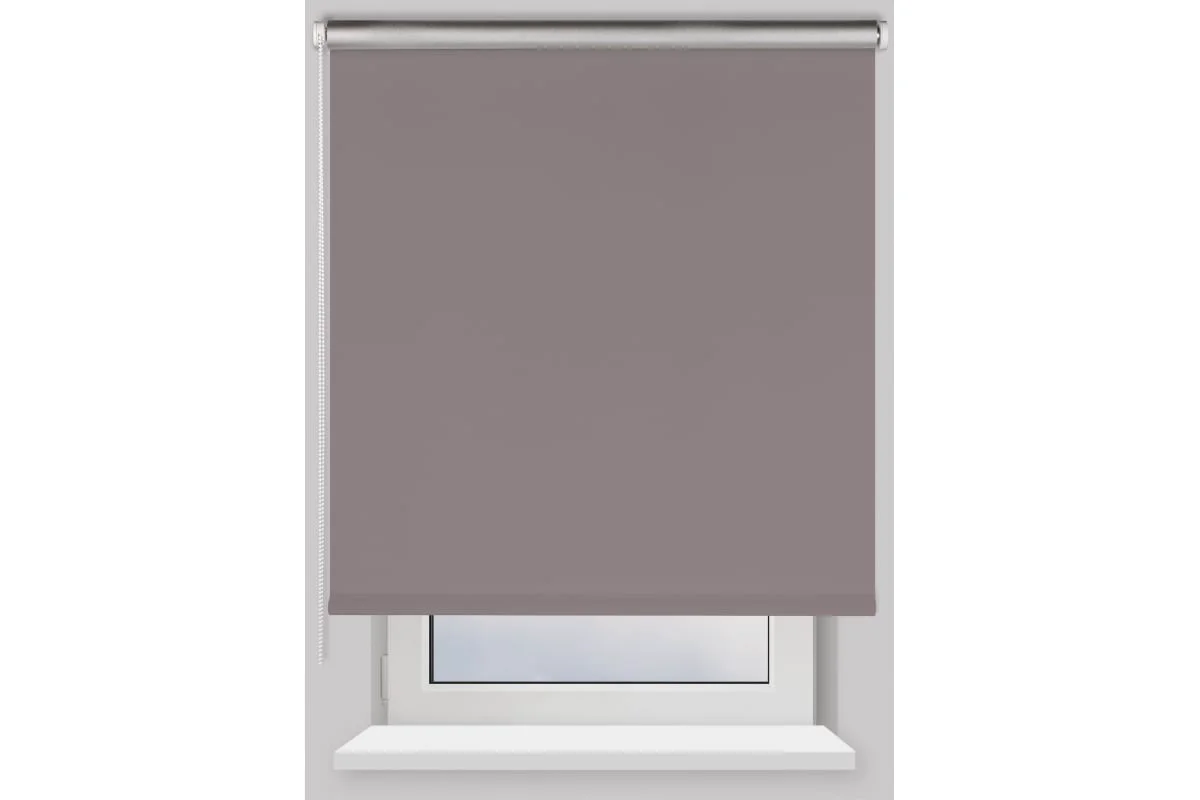 Рулонная штора Franc Gardiner Blackout Silver Мах 110х250см серая