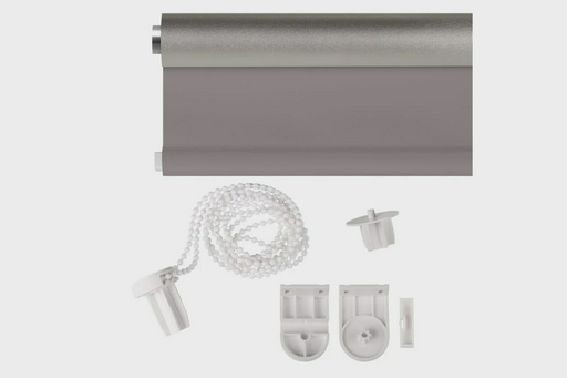 Рулонная штора Franc Gardiner Blackout Silver Мах 80х250см серая