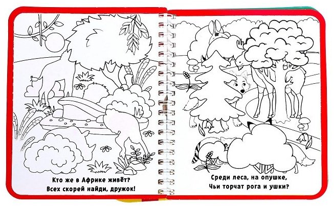 Раскраска Буква-ленд Рисуем водой Кто где спрятался? 6249664 купить,NaN