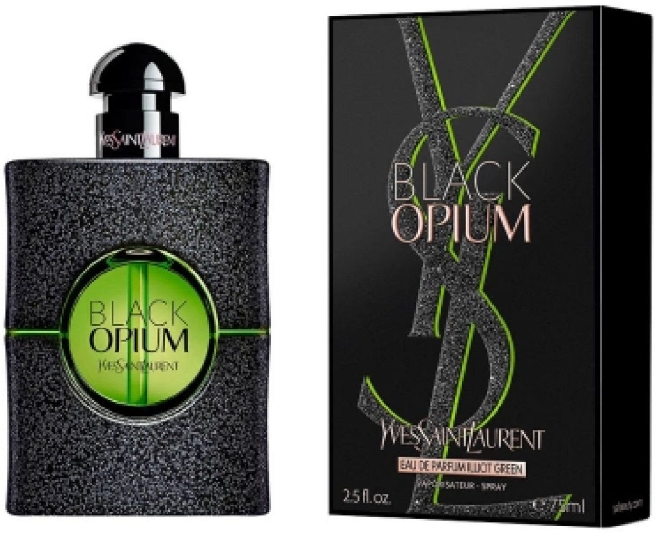 Yves Saint Laurent Black Opium Illicit Green парфюмерная вода EDP 75 мл, для женщин купить,68790