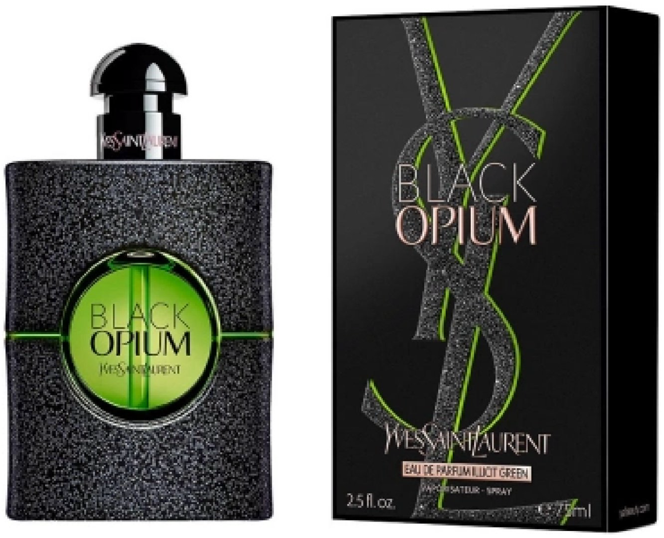 Yves Saint Laurent Black Opium Illicit Green парфюмерная вода EDP 75 мл, для женщин купить,68790