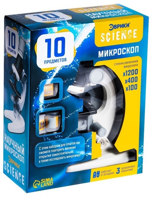 Эврики Микроскоп Юный ботаник 7081520 купить,NaN