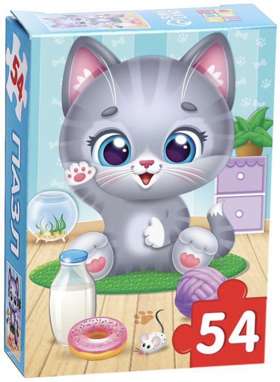 Пазл Puzzle Time Радостный котик 6880857 купить,NaN