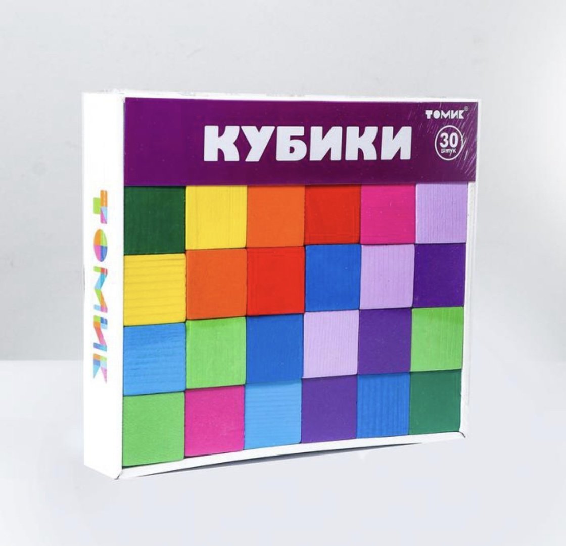 Кубики Томик Цветные