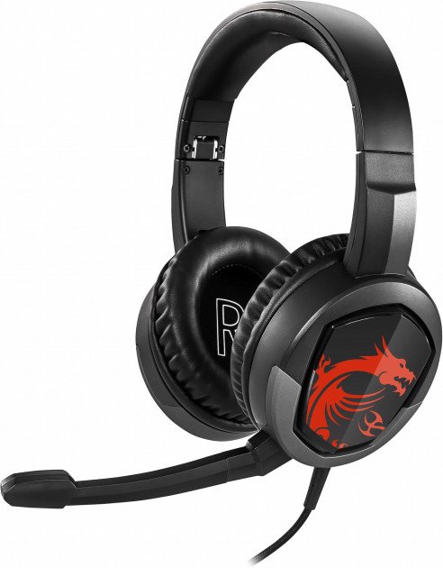 Наушники MSI Immerse GH30 Gaming черно-красные  купить,0