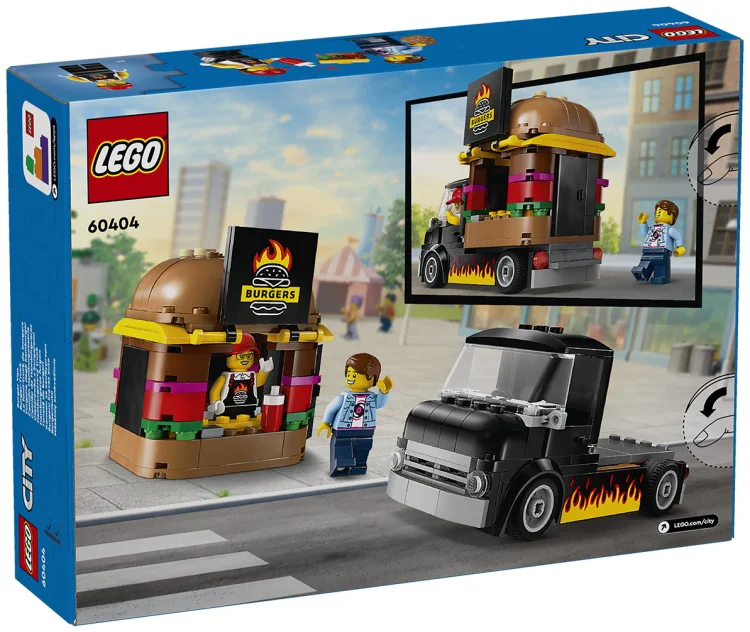 Конструктор LEGO Грузовик-бургер CITY 60404 купить,NaN