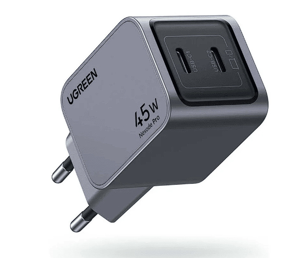 Зарядное устройство Ugreen X707 (35008) USB Type-C 45 Вт серебристый