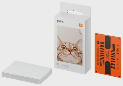 Бумага Xiaomi XMBXXZ01HT для портативного фотопринтера 20 листов белая