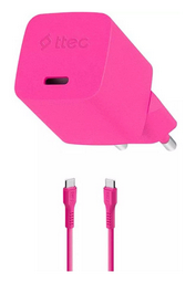 Зарядное устройство TTEC 2SCG20CNP USB Type-C 20 Вт розовый