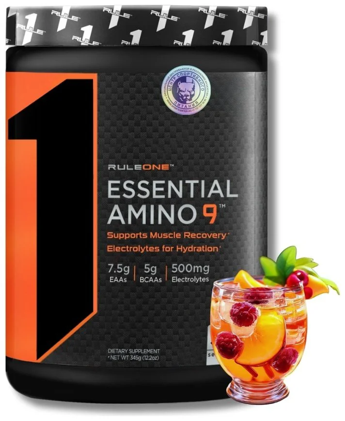 Аминокислотный комплекс Rule 1 R1 Essential Amino 9 фруктовый пунш 345g купить,NaN