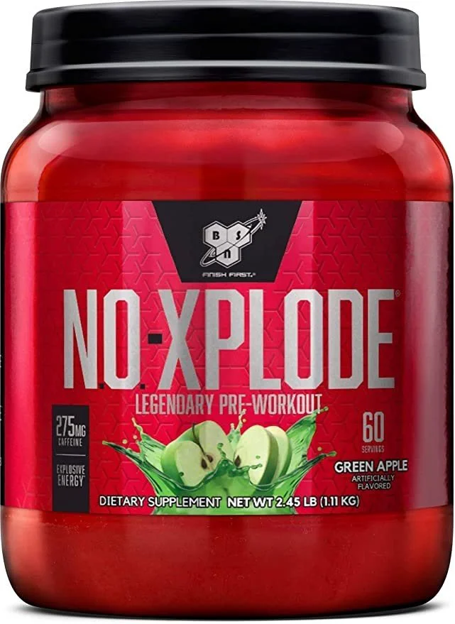 Энергетик BSN N.O. Xplode зеленое яблоко 1110гр купить,NaN