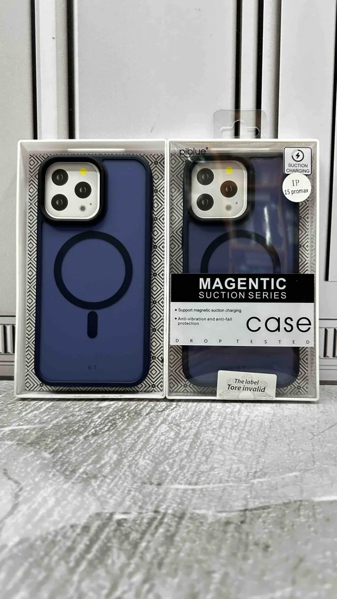 Чехол PiBlue для Apple iPhone 15 Pro Max темно-синий купить,NaN