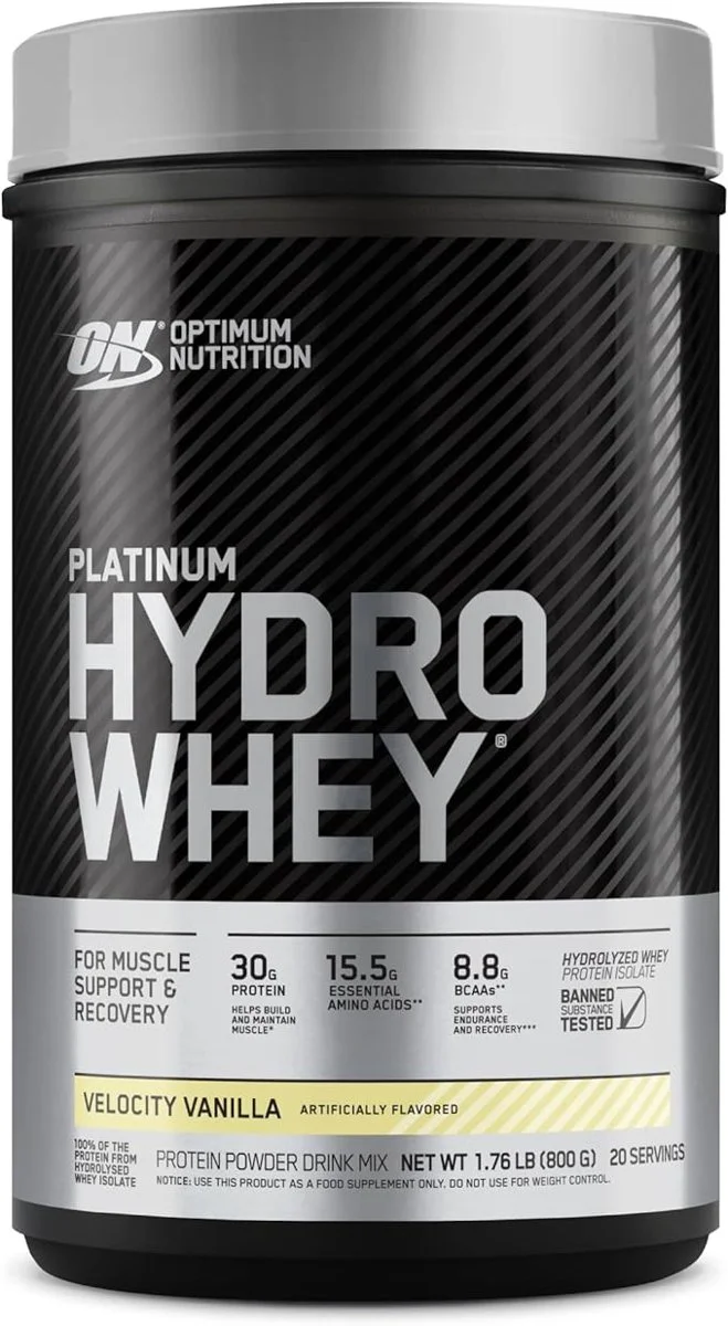 Протеин Optimum Nutrition 100% Platinum HydroWhey ваниль 800g купить,NaN