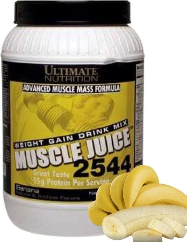 Гейнер Ultimate Nutrition Muscle Juice 2544 банан 2300g купить,NaN