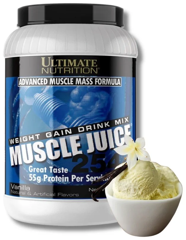 Гейнер Ultimate Nutrition Muscle Juice 2544 ваниль 2250g купить,NaN