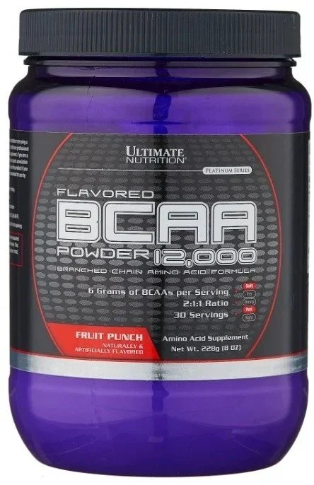 Ultimate Nutrition BCAA Powder 12000 Фруктовый пунш 228 гр купить,NaN