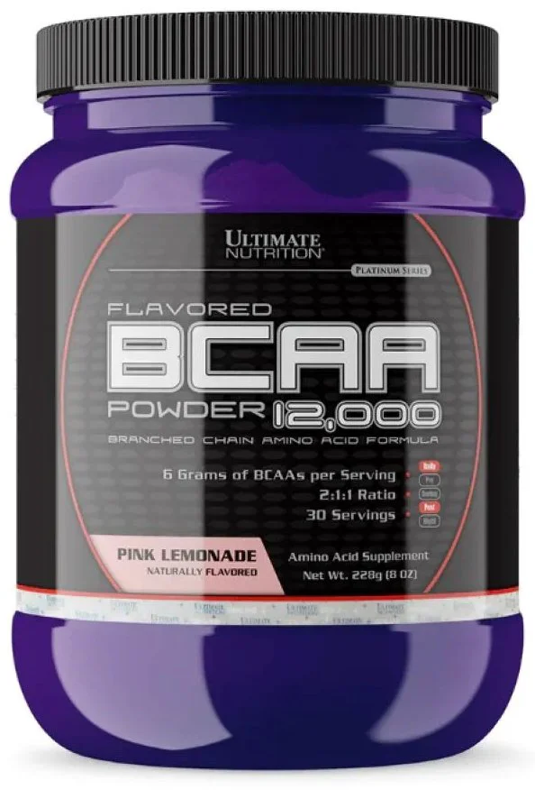 Ultimate Nutrition BCAA Powder 12000 лимонад 228 гр купить,NaN