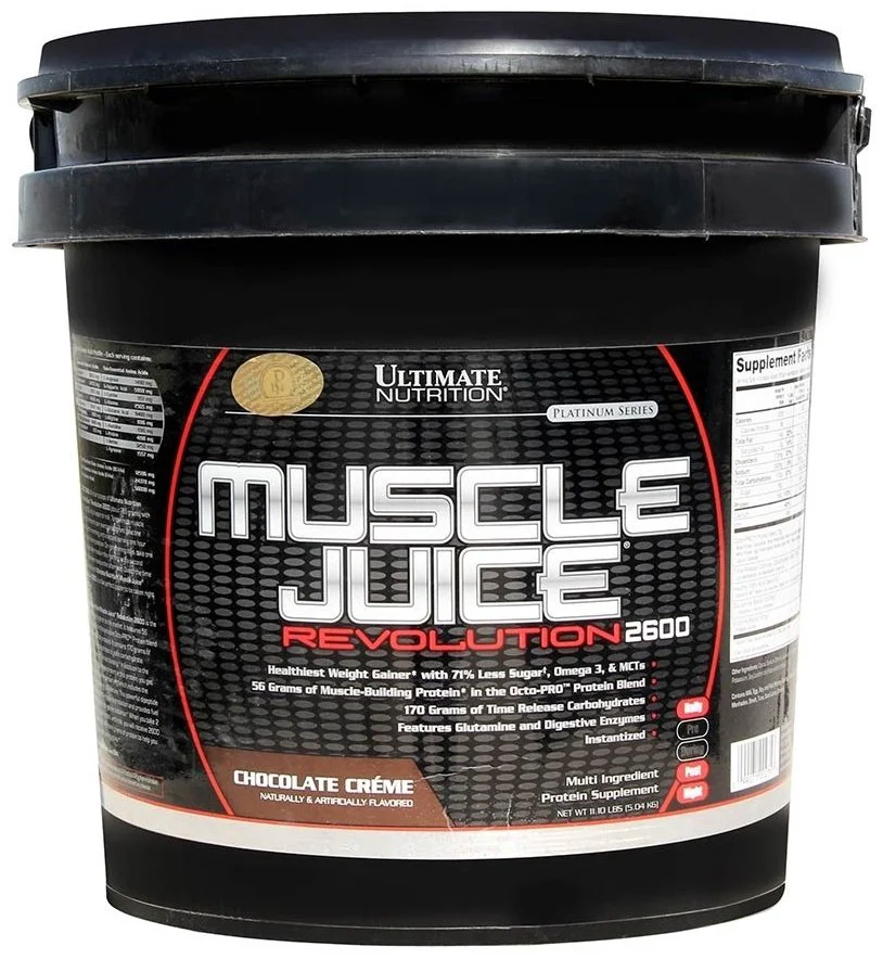 Гейнер Ultimate Nutrition Muscle Juice Revolution 2600 Шоколад 5004 gr купить,NaN
