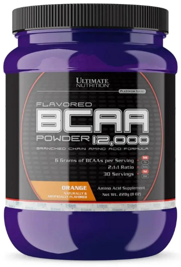 Ultimate Nutrition BCAA Powder 12000 Апельсин 228 гр купить,NaN