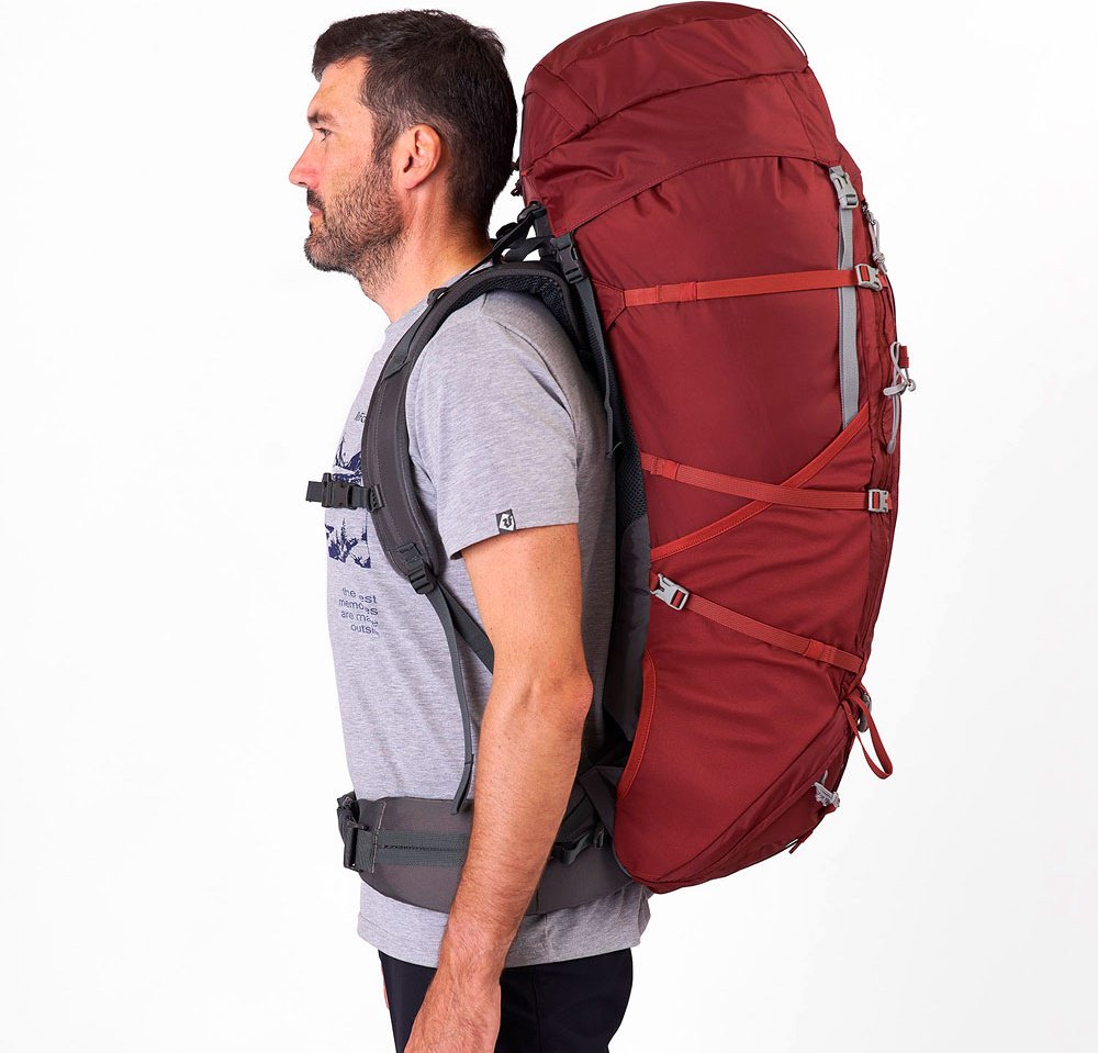 Рюкзак Red Fox Makalu 85 V5, 1068821-8123 треккинговый 85 красный купить,119900